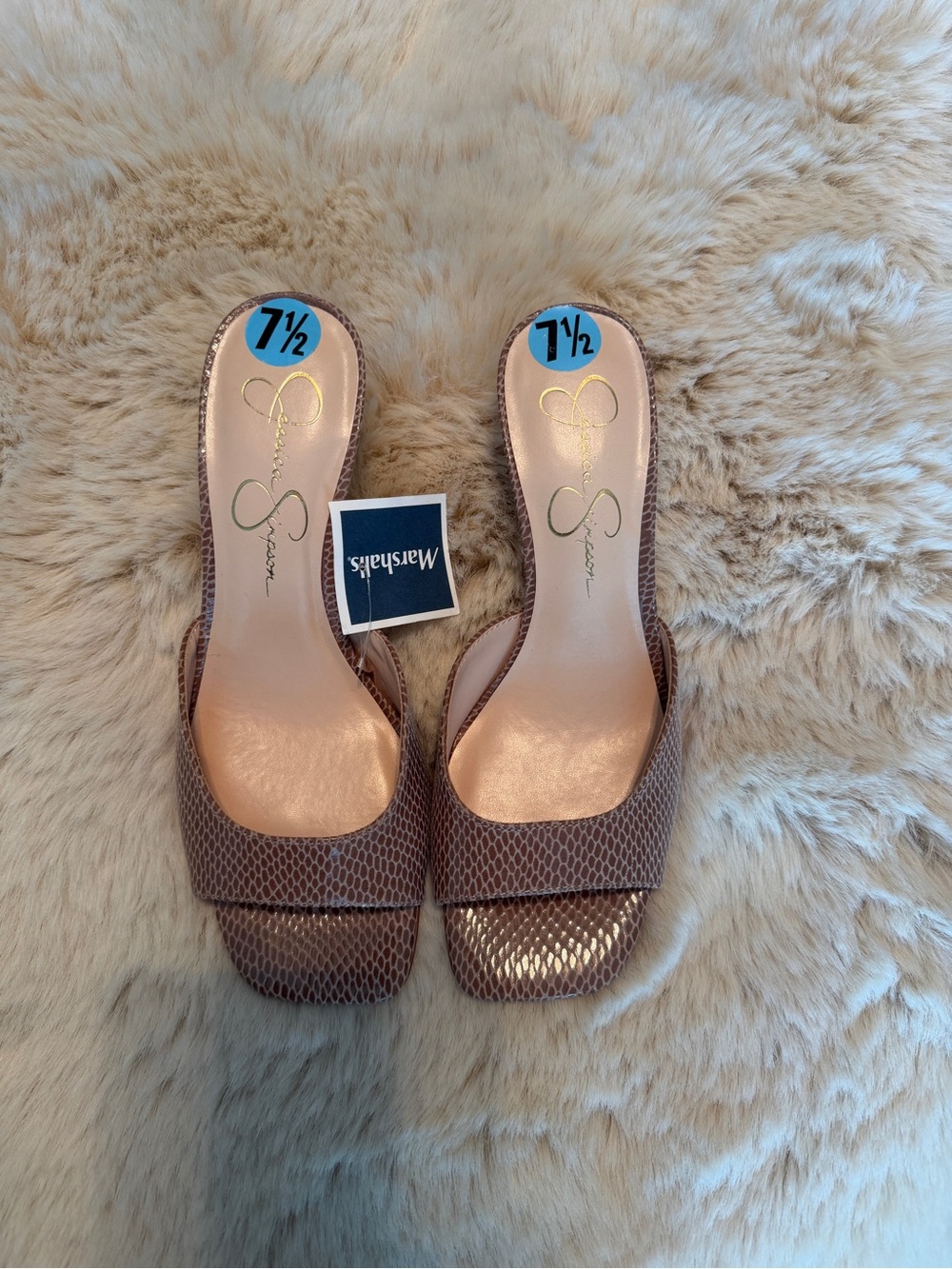 Jessica Simpson Snakeskin Kitten Heels